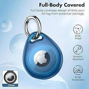 Apple - AirTag 4パック　AirTag カバー　防水　新品 Amazon.co.jp: PZOZ 4枚入 AirTag ケース エアタグ キーホルダー